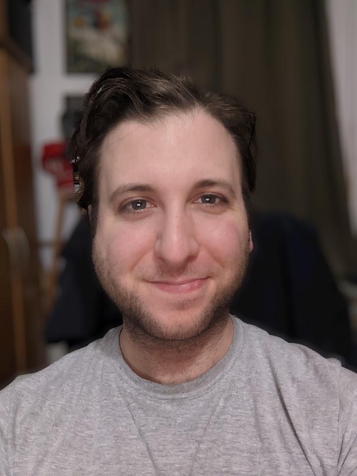 pencil drawing of Peter Del Mastro with a short beard